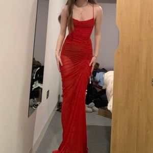 Sale Michael Costello REVOLVE Follie Gown in Red